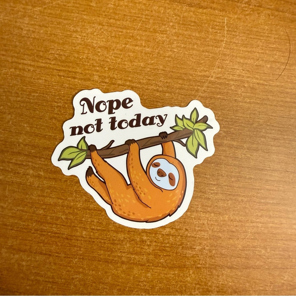 Sloth Sticker with Funny Quote‎